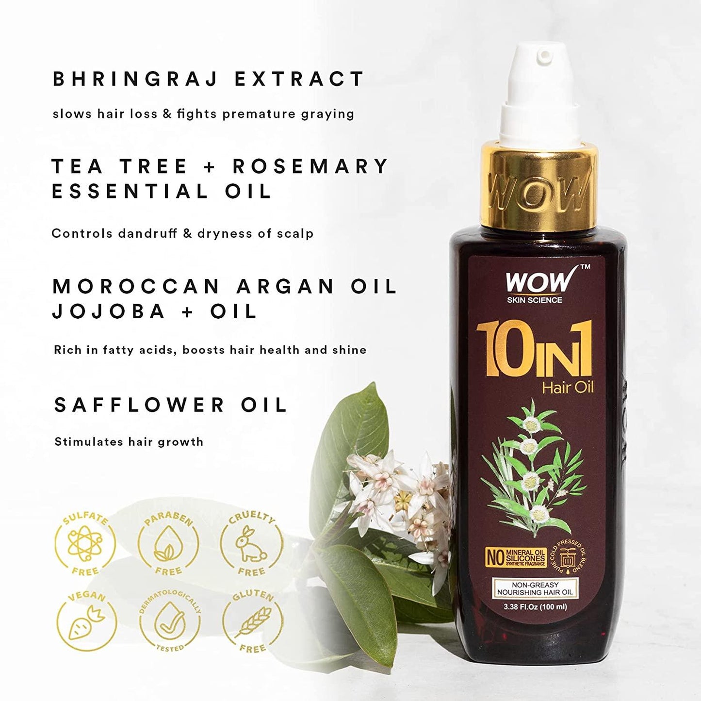 WOW 10 in 1 Miracle hair Oil 200 ml