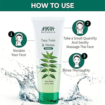 Nykaa Face Scrub Tea Tree & Neem 100g