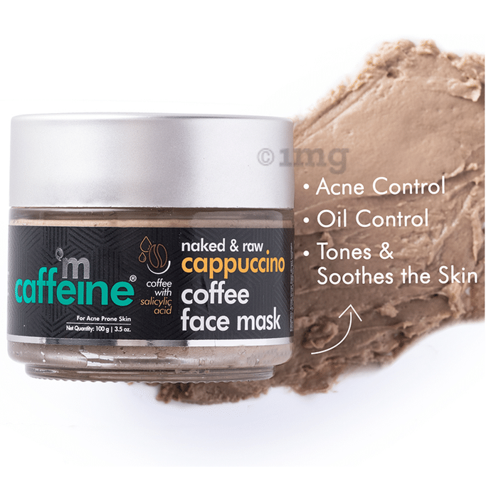 mCaffeine naked & raw cappuccino coffee face mask 100 ml