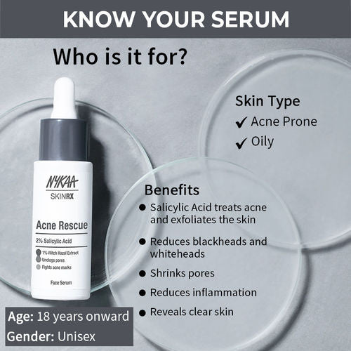 Nykaa Face Serum Acne Rescue 30ml