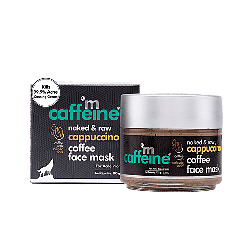 mCaffeine naked & raw cappuccino coffee face mask