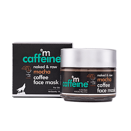 mCaffeine naked & raw mocha coffee face mask
