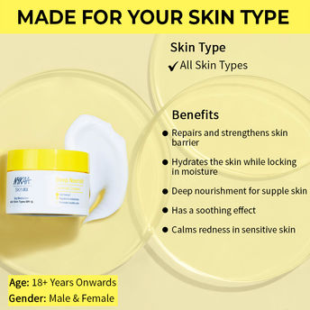 Nykaa SkinRX Ceramide Barrier Repair Face Moisturizer with SPF 15- All Skin Types 50g