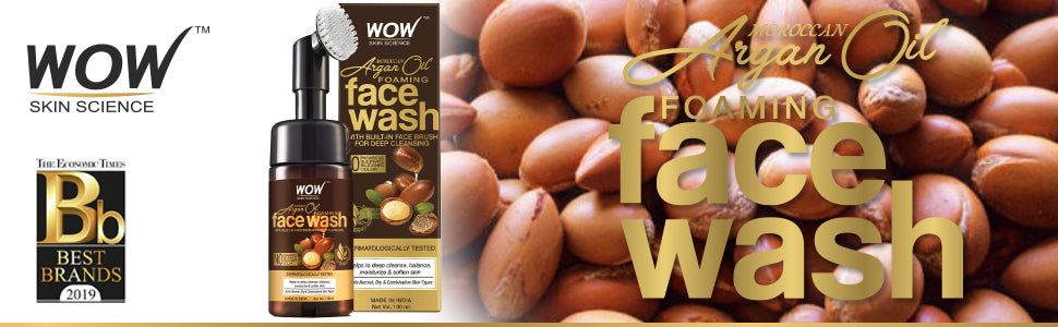 WOW Moroccan Argan Oil Foaming Face Wash 150 ml