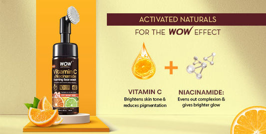 WOW Brightning Vitamin C + Niacinamide Brightning Foaming Face Wash 150 ml