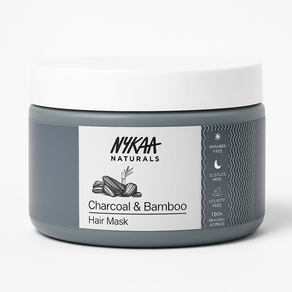 Nykaa Charcoal & Bamboo Hair Mask 200ml