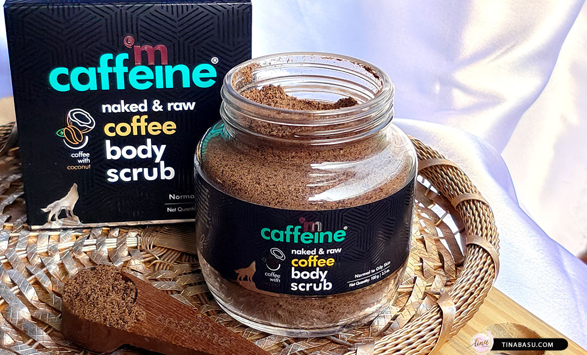 mCaffeine naked & raw coffee body scrub 100 gm