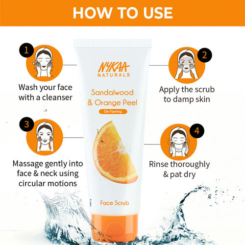 Nykaa Face Scrub Sandalwood & Orange Peel 100g