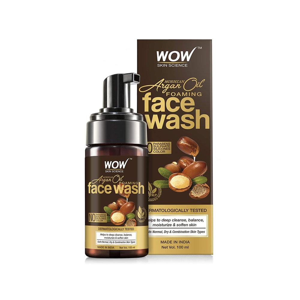 WOW Moroccan Argan Oil Foaming Face Wash